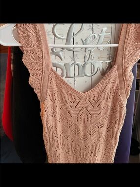Freshman1996 crotchet knit dress
